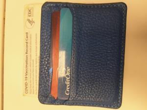 CS1034/2025 LEATHER BLUE CARD HOLDER